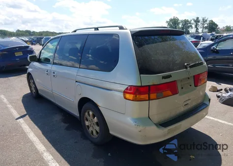 2002 Honda Odyssey Ex из США, поврежденный, VIN 2HKRL18672H514592